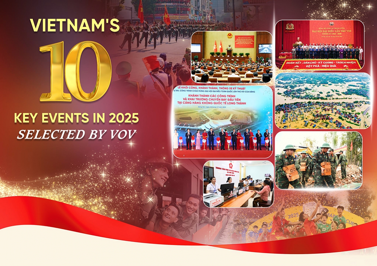 Vietnam’s 10 key events in 2025 selected VOV